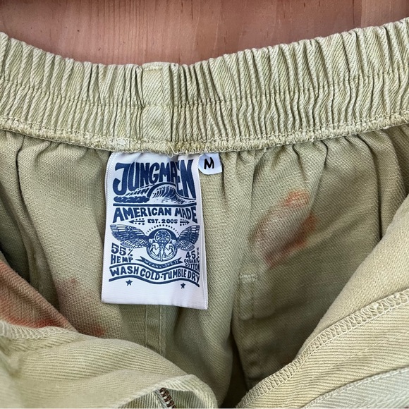 Jungmaven Venice shorts natural dyed with coreopsis - Picture 3 of 3